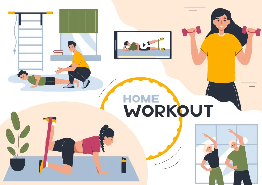 A collection of effective home workout plans for beginners to stay fit and healthy without equipment.