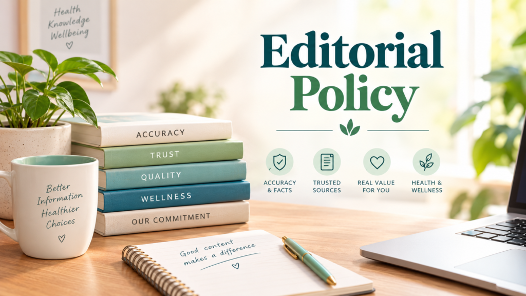Wellness Advice Hub Editorial Policy and content standards
