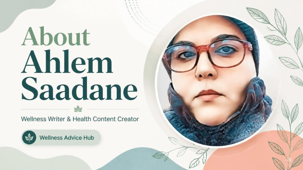 About Ahlem Saadane Founder of Wellness Advice Hub