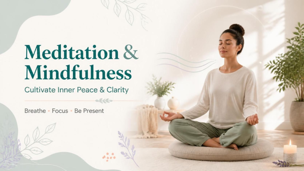 Meditation & Mindfulness practices for relaxation, awareness, and everyday well-being
