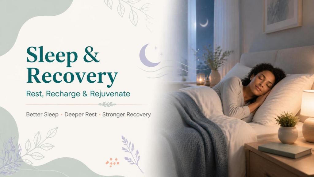 Sleep & Recovery for restful sleep, relaxation, and physical recovery